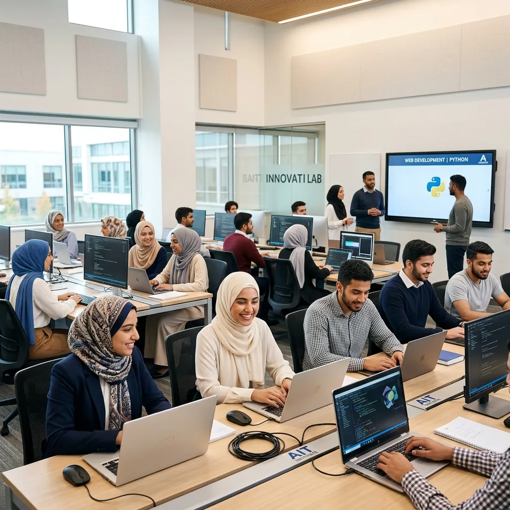 Practical IT skills and Google Ads training program classroom at IRC